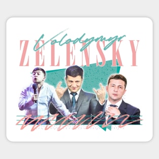 Zelensky Ukraine / Retro Fan Art Design Sticker